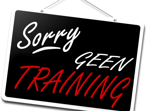Sorry, no training